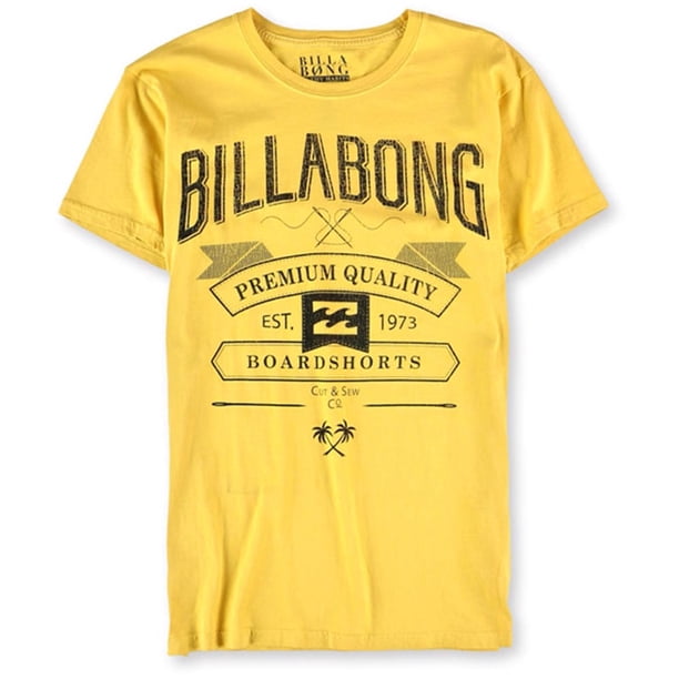 Billabong Stitch Up Graphic playera para hombre, amarillo, grande Billabong Camiseta gráfica