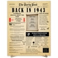 thumbnail image 1 of 81st Birthday Party Decor Poster 81 Years Ago Back In 1943, 1 of 5
