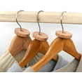 thumbnail image 2 of Cedar Fresh Red Cedar Wood Rings for Hangers | Set of 24, 2 of 4
