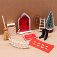 thumbnail image 1 of Decoración de puerta de elfo de casa de muñecas, cuento de hadas, miniatura BJD, modelo de simulación de escena, 11 piezas, 1 of 5