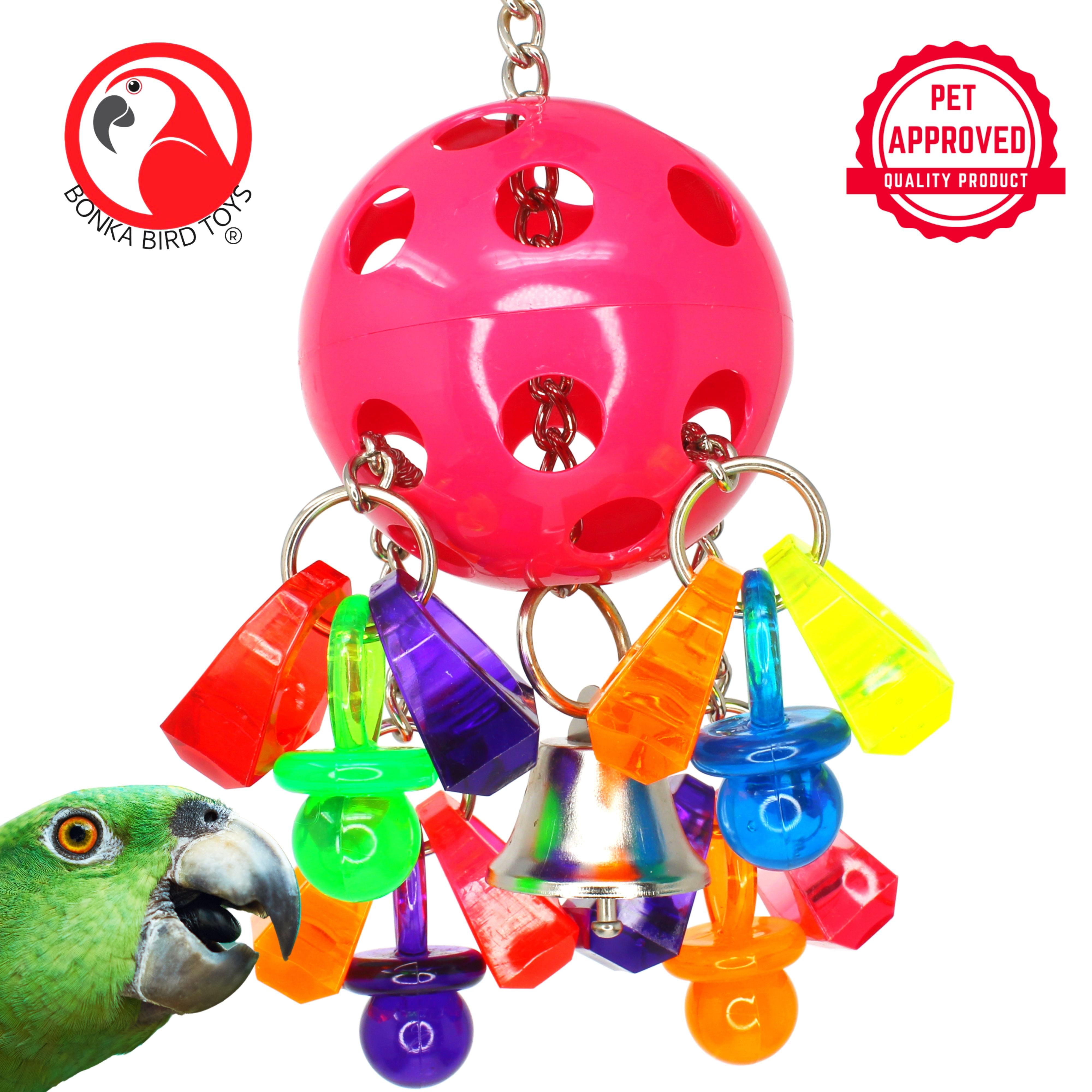 1969 Spoon High Quality  Bird Toy Parrot Cage Toys Cages African  Amazo YCE 