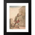 thumbnail image 2 of John Augustus Atkinson 11x14 Black Modern Framed Museum Art Print Titled - A Fireman, 2 of 5