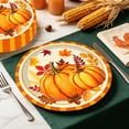 thumbnail image 6 of WWC 24 Pcs Fall Tableware Set, Pumpkin Disposable Paper Plates, Thanksgiving Decor for Party Gatherings Supplies, 6 of 6