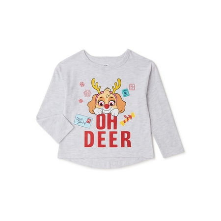 

Paw Patrol Baby Girls & Toddler Girls Holiday T-Shirt Sizes 18M-5T