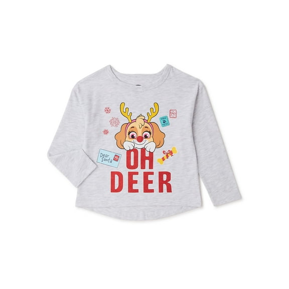 Paw Patrol Baby Girls & Toddler Girls Holiday Tee