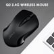 thumbnail image 3 of Q2 1200dpi USB Silent Mouse Computer PC 2.4G Wireless Mute Mouse (Negro) Hugtrwg Nuevos Originales, 3 of 9