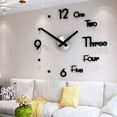thumbnail image 3 of POINTERTECK Wall Clock Large DIY 3D Roman Numerals Mirrors Surface Luxury Big Art Clock US, 3 of 11
