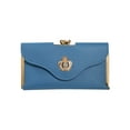 thumbnail image 4 of Womens Envelope Leather Wallet Card Button Clutch Purse Long Handbag Bag, 4 of 5