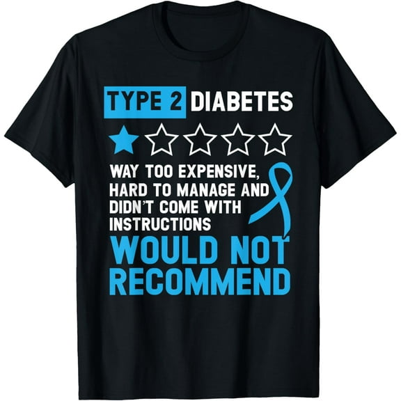 t-shirt Type 2 Diabetes T2D Warrior Diabetes Awareness T-Shirt mens，black，women，funny，journey，Crew Neck, Short Sleeve,custom clothing patterns.gift