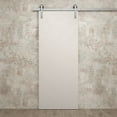 thumbnail image 4 of Modern Barn Door 24 x 96 inches | Ego 5005 Painted White Oak | 6.6FT Silver Rail Track Heavy Hardware Set | Solid Panel Interior Doors, 4 of 5