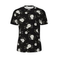 thumbnail image 5 of Wukai Rose Flowers Print Men's Short-Sleeved Mesh T-Shirt,Quick-Dry Short Sleeve Workout T-Shirt-X-Large, 5 of 8