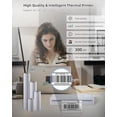 thumbnail image 3 of BORN4SHIP Impresora Bluetooth portátil - Impresora térmica inalámbrica, compatible con papel térmico de varios tamaños, compatible con teléfonos Android e iOS y PC, impresora sin tinta de 300 DPI para, 3 of 5
