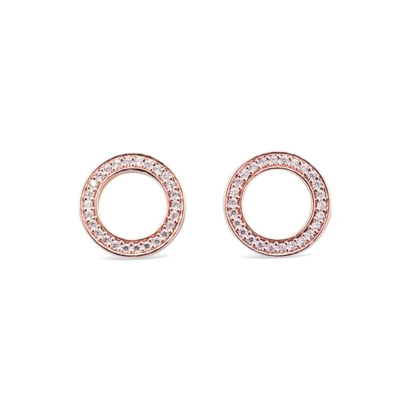 PANDORA Stud Earrings Forever PANDORA with Clear CZ