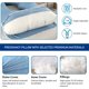 thumbnail image 4 of Almohada de embarazo Cauzyart en forma de U para todo el cuerpo con funda refrescante, 4 of 6