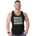 thumbnail image 4 of Worlds Okayest Grandpa Funny Tank Top Sleeveless Tee Men Brisco Brands S, 4 of 5