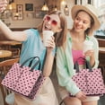 thumbnail image 5 of Canvas Tote Bag for Women with Compartments, Large Red Polka Dot Teacher Student Shoulder Bag Nurse Purses Crossbody Bags Work Laptop Book Bag Satchels Handbags, 5 of 6