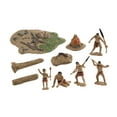 thumbnail image 3 of FashionCha Primitive People Statue Micro Decorative Ornaments Crafts Novelty Primitive Life, 3 of 9