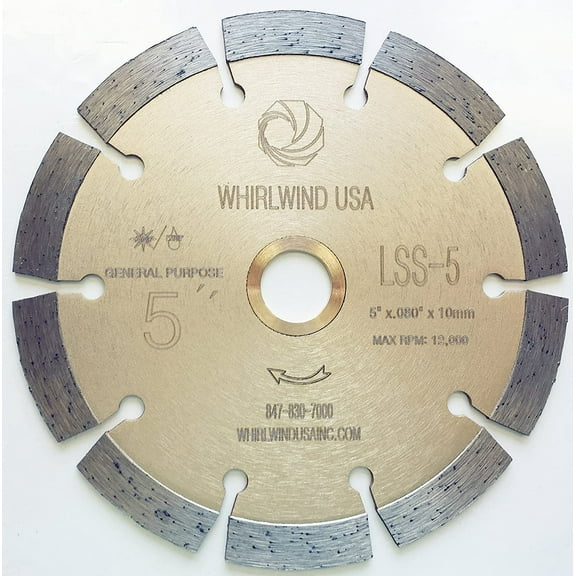 5" Diamond Saw Blade Dry or Wet for Concrete Stone granite Brick Masonry