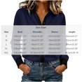 thumbnail image 3 of Admvng Women's Tops Button-Down Shirt Long Sleeve Casual Leisure Elegant Blouse, 3 of 5