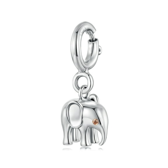 Elephant Locket Pendant Charm 925 Sterling Silver Charm ,Charm for Bracelets, Gift for Women