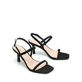 thumbnail image 3 of DREAM PAIRS Womens Slingback Heels Square Open Toe Strappy Sandals Ankle Strap High Heeled Dressy Shoes, 3 of 7