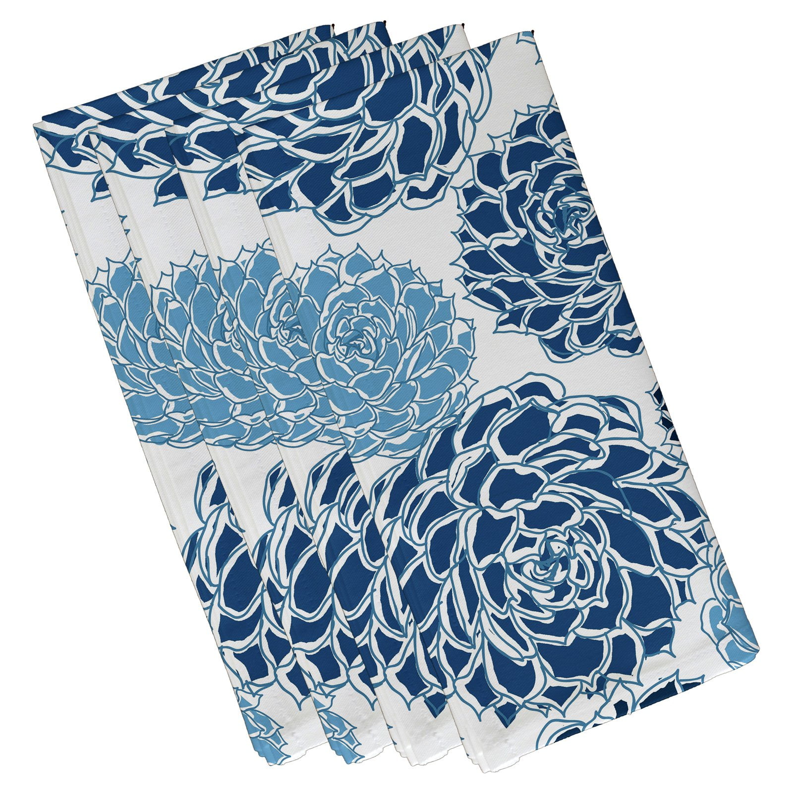 Simply Daisy 19" x 19" Olivia Floral Print Napkin (Set of 4)
