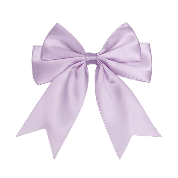 Christmas Satin Ribbon Bow, 4.3x4.7 Inch Large Pre-Tied Dovetail Bow for Xmas Tree Gift Wrapping Champagne Bottle Treat Bag DIY Craft Decor Wedding Bridal Shower Birthday Party 1Pc,Lavender