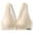 Beige, variant on REORIAFEE Bras for Women Plus Size No Wires Padded Gathered Daily Bra Wireless Bras Deep V Neck Comfy Corset Bra Wide Strap Bra Lightly Lined Classic Seamless Brassiere Anti-Sagging Bra