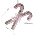 thumbnail image 3 of Sparkly Glass Double Candy Cane Ornament, 3 of 3