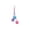 Pink, variant on Btomtd Hanging Cotton Rope Ball Cat Toys 11 Inch, Teething Chew Boredom Relief Toy for Indoor Cats, Cage Pet Toys, Green