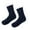 Navy blue, variant on Men/Women's Thick Warm Slipper Socks Non Slip Winter Cozy Fuzzy Fleece Lining Thermal Sock with Grips