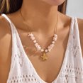 thumbnail image 3 of NICKSUN Boho Summer Beach Starfish Shell Chip Beaded Necklaces, Color Dopamine Irregular Crushed Stone Seashell Stackable Chokers, Ocean Resort Layered Statement Jewelry, 3 of 7