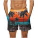 thumbnail image 1 of Pantalones Cortos de Cintura Elástica de los Hombres Estampado Hawaiano Baño Y Pantalones Cortos Casuales, Pantalones de Playa Estirables de Cuatro Vías Ligeros, 1 of 6