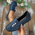 thumbnail image 4 of Women's Orthopedic Leather Loafers Slip On Flats Casual Comfort Walking Shoes Barefoot Feel Slip On Shoes Women Comfort Shoes for Women Anti-Slip Rubber Sole Orthopedic Shoes for Women Wide Width 43, 4 of 9