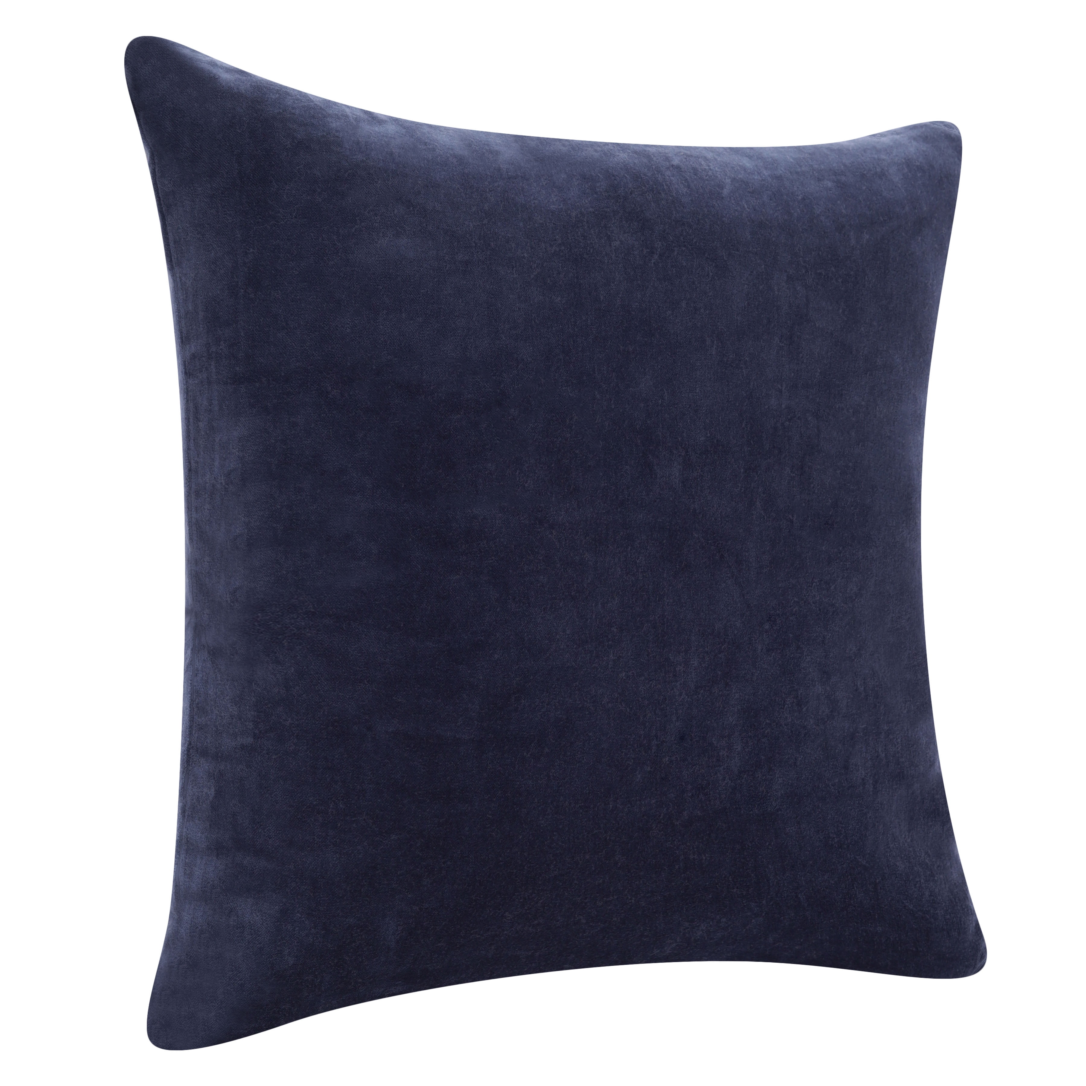 Ox Bay and Stacy Garcia 20" x 20" Denim Blue Velvet Reversible Cotton Adult Decorative Throw Pillow Cover