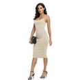 thumbnail image 7 of PrettyGuide Women's Rib Knit Midi Dress Spaghetti Strap Formal Dresses Going Out Dress, 7 of 7