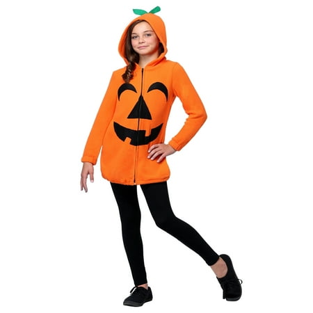 Girl's Playful Pumpkin Costume