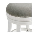 thumbnail image 4 of Alaterre Furniture Clara Swivel Backless Bar Height Wood Stool, White, 4 of 6