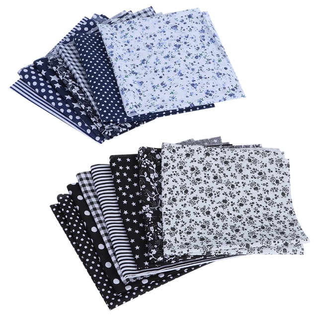14 piezas de tela de algodón estampada para coser, acolchar, manualidades, accesorios de costura