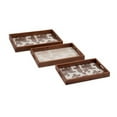 thumbnail image 1 of IMAX 65517-3 Plateaux de Cowboy Trisha Yearwood - Marron - Lot de 3, 1 of 1