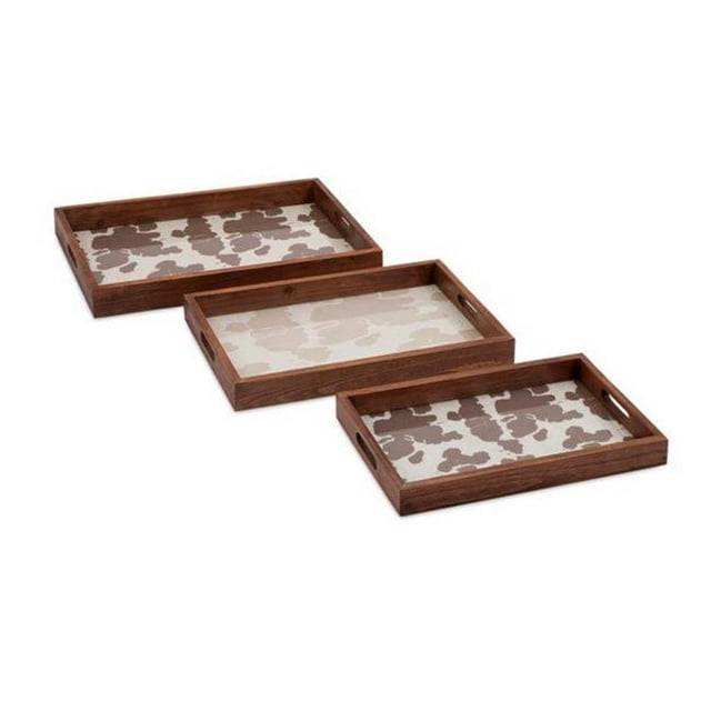 IMAX 65517-3 Plateaux de Cowboy Trisha Yearwood - Marron - Lot de 3