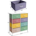 thumbnail image 6 of Sorbus Multi-Bin Toy Organizer for Kids Bedroom / Playroom - 8 Color Drawer Furniture Storage Dresser with White Wood Shelf Top, 6 of 6