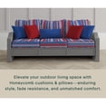 thumbnail image 3 of 3i Products, Inc. Outdoor Deep Seating Lounge Chair Cushion Stripe Blue & Red, 3 of 8