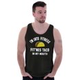 thumbnail image 5 of Im into Fitness Taco In My Mouth Gym Tank Top T Shirts Men Women Brisco Brands S, 5 of 6