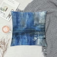 thumbnail image 2 of Nawypu  Throw Pillow Covers Modern Home Art Decor, Pillow Cases Decorative, Abstract Oil Painting Pillowcases for Bedroom, Living Room, Cushion Couch Sofa, Navy Blue, 2 of 5