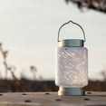 thumbnail image 3 of Cylinder Boater's Glass Solar Lantern, 3 of 10