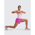 thumbnail image 3 of Musculosa CRZ YOGA Sin Costuras con Espalda Deportiva Transpirable Rosa S, 3 of 5