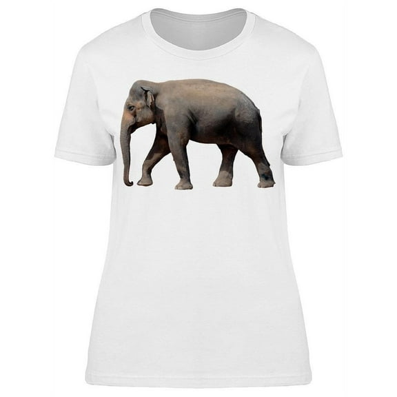 Side Profile Elephant Portrait T-Shirt Women -Image by Shutterstock, Female Large