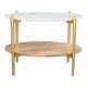 thumbnail image 2 of Mesa de Centro Kessa Muebles Mina Oro Blanco, 2 of 5