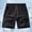 Black, variant on Afuyipoi Men's Modern Fit Fitness Training Shorts with Zipper Pockets, Quick Dry 4-Way Stretch Athletic Shorts, Elastic Waist Performance Shorts, Sizes S-4XL Gray Size L